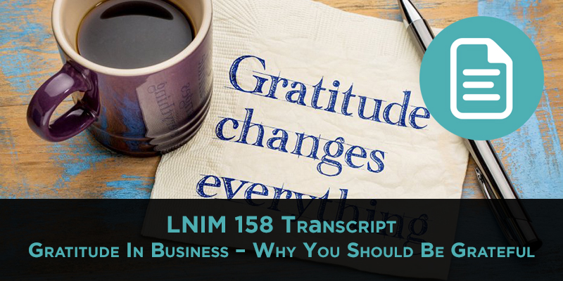 Gratitude in Business and Amazon FBA Wholesale Pricing [LNIM158]